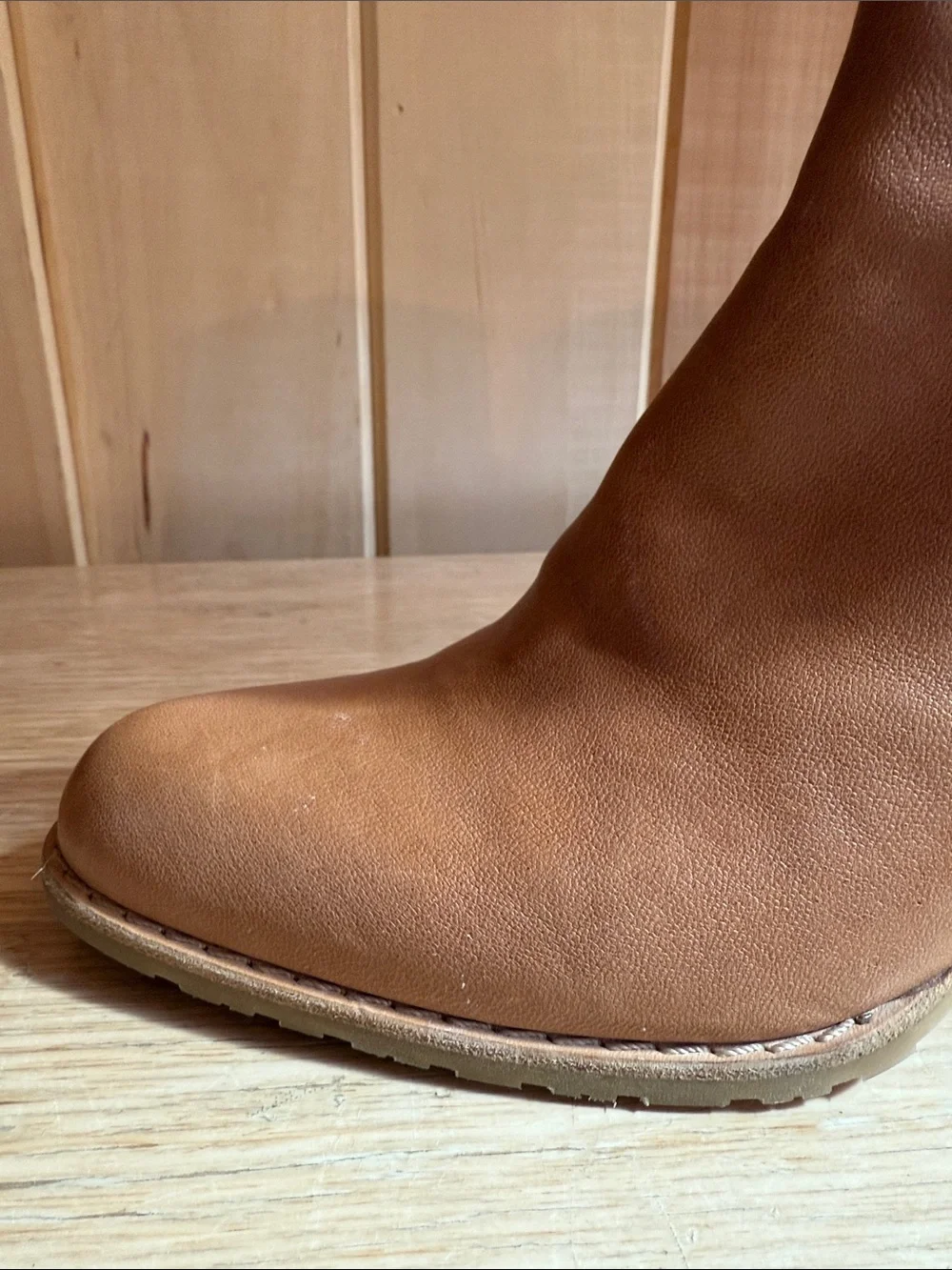 Stuart Weitzman Tan Leather Tassel Ankle Booties